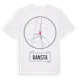 White t-shirt med Ransta t-shirt