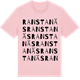 Pink Cotton t-shirt med Ranstanäs ordlek t-shirt