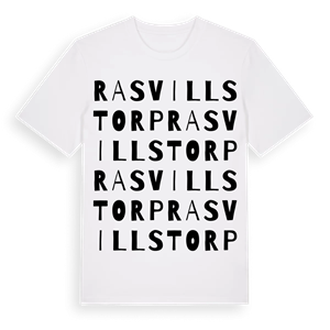 Rasvillstorp ordlek t-shirt – ekologisk bomull t-shirt från Pinshirt