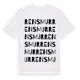 White t-shirt med Rensmur ordlek t-shirt