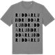 Mid Heather Gray t-shirt med Riddarlund ordlek t-shirt