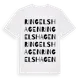 White t-shirt med Ringelshagen ordlek t-shirt