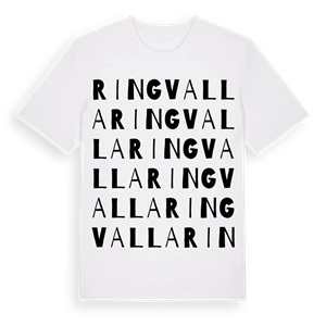 Ringvalla ordlek t-shirt – ekologisk bomull t-shirt från Pinshirt