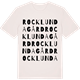 Vintage White t-shirt med Rocklunda gård ordlek t-shirt