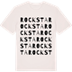 Vintage White t-shirt med Rocksta ordlek t-shirt
