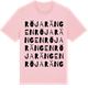 Pink Cotton t-shirt med Röjarängen ordlek t-shirt