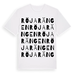 Röjarängen ordlek t-shirt – ekologisk bomull t-shirt från Pinshirt