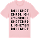Pink Cotton t-shirt med Roligheten ordlek t-shirt