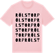 Pink Cotton t-shirt med Rölstorp ordlek t-shirt