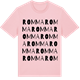 Pink Cotton t-shirt med Romma ordlek t-shirt
