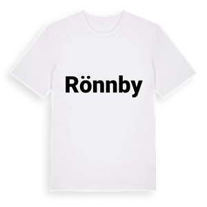 Rönnby fetstil t-shirt – ekologisk bomull t-shirt från Pinshirt