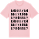 Pink Cotton t-shirt med Rönnby ordlek t-shirt