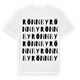 White t-shirt med Rönnby ordlek t-shirt