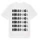 White t-shirt med Rönnhaga ordlek t-shirt