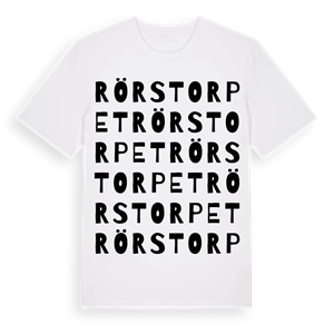 Rörstorpet ordlek t-shirt – ekologisk bomull t-shirt från Pinshirt