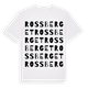 White t-shirt med Rossberget ordlek t-shirt