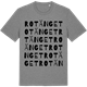 Mid Heather Gray t-shirt med Rotänget ordlek t-shirt
