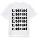 White t-shirt med Rudö ordlek t-shirt