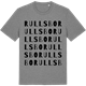 Mid Heather Gray t-shirt med Rullsbo ordlek t-shirt