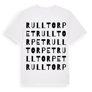 Rulltorpet ordlek t-shirt – ekologisk bomull t-shirt från Pinshirt