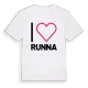 Jag älskar Runna t-shirt stort tryck