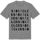 Mid Heather Gray t-shirt med Sågbäcken ordlek t-shirt