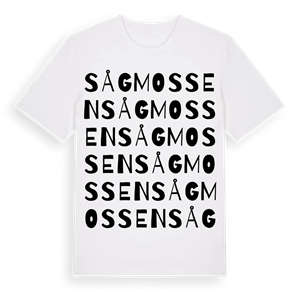 Sågmossen ordlek t-shirt – ekologisk bomull t-shirt från Pinshirt