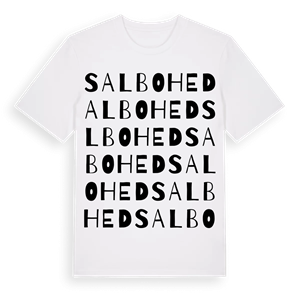 Salbohed ordlek t-shirt – ekologisk bomull t-shirt från Pinshirt