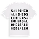 Salbohed ordlek t-shirt