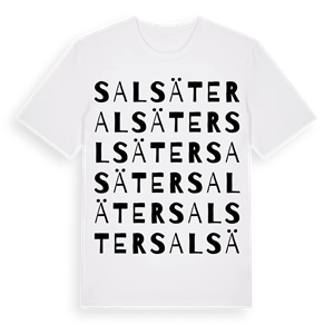 Salsäter ordlek t-shirt – ekologisk bomull t-shirt från Pinshirt
