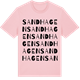 Pink Cotton t-shirt med Sandhagen ordlek t-shirt