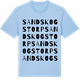 Blue Soul t-shirt med Sandskogstorp ordlek t-shirt