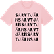 Pink Cotton t-shirt med Sarvtjärn ordlek t-shirt