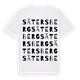 White t-shirt med Sätersberg ordlek t-shirt