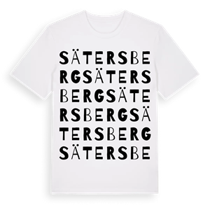 Sätersberg ordlek t-shirt – ekologisk bomull t-shirt från Pinshirt