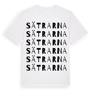 Sätrarna ordlek t-shirt – ekologisk bomull t-shirt från Pinshirt