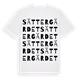 White t-shirt med Sättergärdet ordlek t-shirt