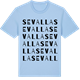 Blue Soul t-shirt med Sevalla ordlek t-shirt