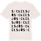 Vintage White t-shirt med Sickelsjö ordlek t-shirt