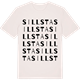 Vintage White t-shirt med Sillsta ordlek t-shirt