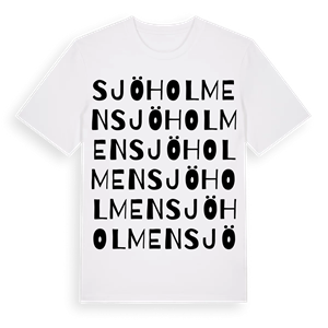 Sjöholmen ordlek t-shirt – ekologisk bomull t-shirt från Pinshirt
