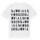 Sjövallsmossen ordlek t-shirt