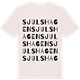 Vintage White t-shirt med Sjulshagen ordlek t-shirt