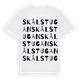 White t-shirt med Skålstugan ordlek t-shirt