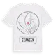 White t-shirt med Skansen t-shirt