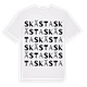 White t-shirt med Skästa ordlek t-shirt