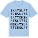 Blue Soul t-shirt med Skatslätten ordlek t-shirt