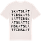 Vintage White t-shirt med Skatslätten ordlek t-shirt