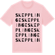 Pink Cotton t-shirt med Skepplinge ordlek t-shirt