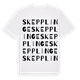 White t-shirt med Skepplinge ordlek t-shirt